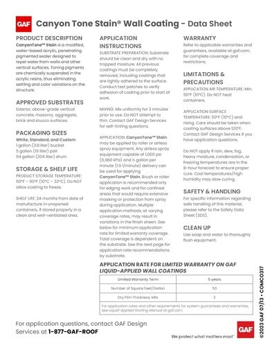 United Coatings™ CanyonTone™ Stain - COMCO317