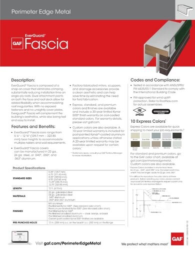 EverGuard® Fascia - COMGN742