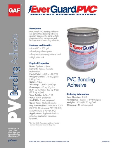 EverGuard® PVC Bonding Adhesive - COMEG139