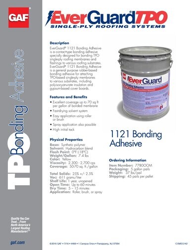 EverGuard® 1121 Bonding Adhesive - COMEG142