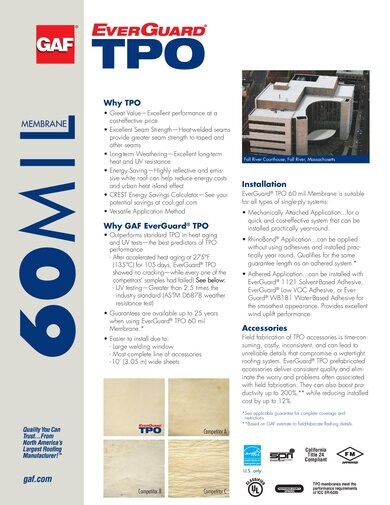 EverGuard® TPO 60 mil Membrane - 342