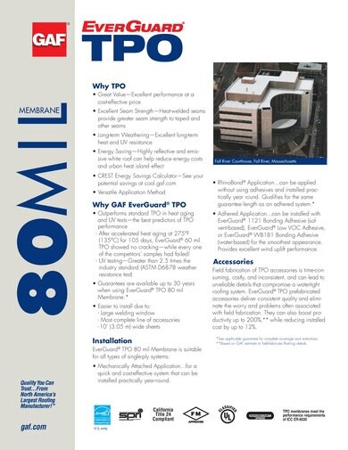 EverGuard® TPO 80 mil Membrane - 342