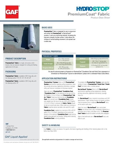 Hydrostop® PremiumCoat® Fabric