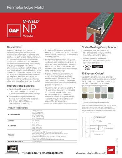 M-Weld™ NP Fascia - COMGN740