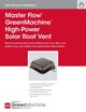 Master Flow® GreenMachine™ High-Power Solar Roof Vent - RESMF163