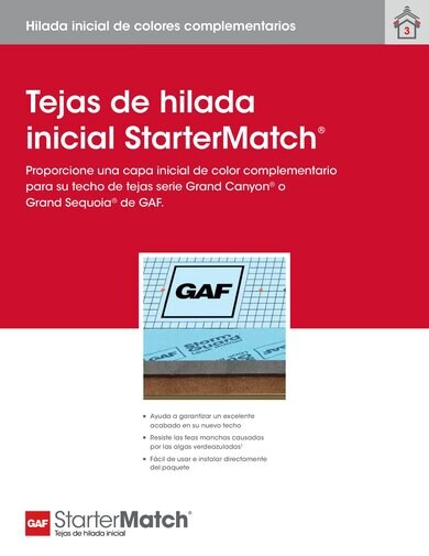 Tejas de hilada inicial StarterMatch® - RESGN813S
