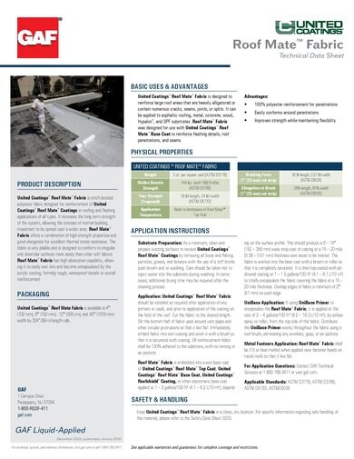 United Coatings™ Roof Mate™ Fabric
