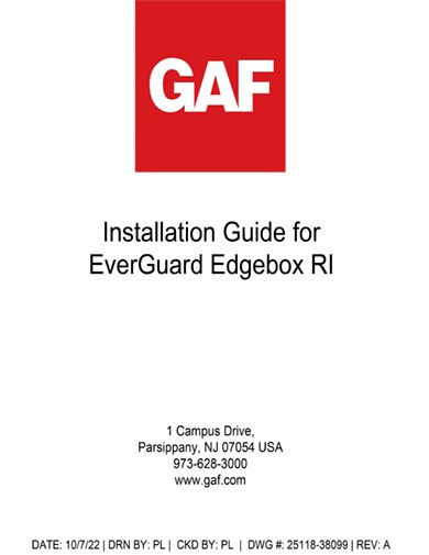 EverGuard®  EdgeBox RI Installation Guide