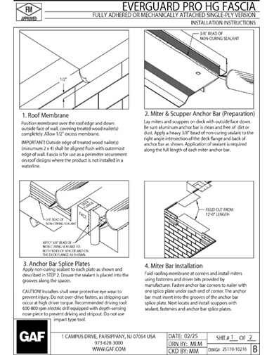 EverGuard® Pro HG Fascia Installation Instructions