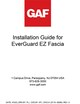 EverGuard® EZ Fascia Installation Instructions