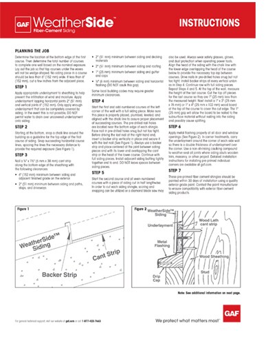 WeatherSide Installation Instructions RESFC601